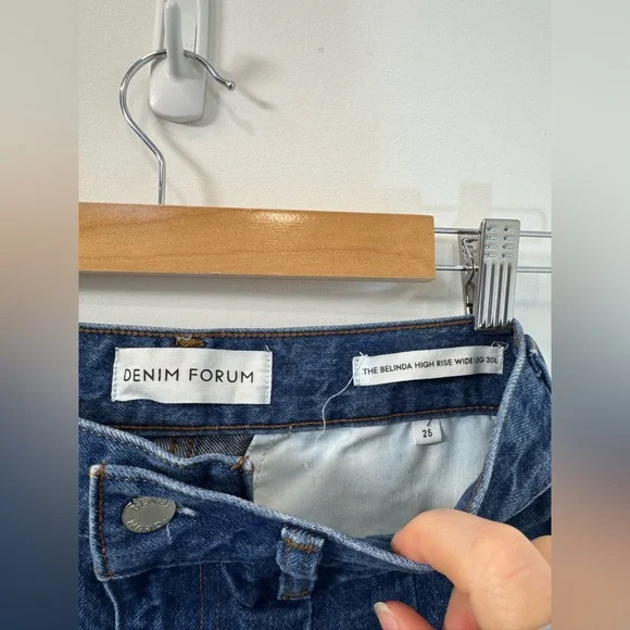 Denim Forum The Belinda Wide Leg Jeans - Picture 7 of 10